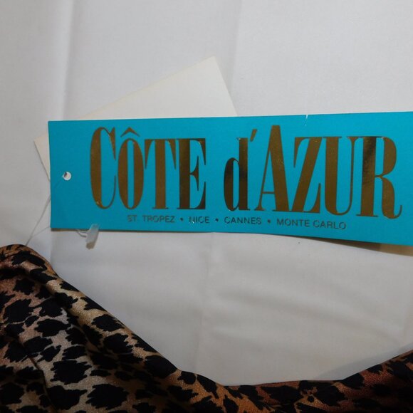 Cote D'Azur Leopard Print Body Suit Size 12 NWT Vintage Old Stock - Picture 5 of 13